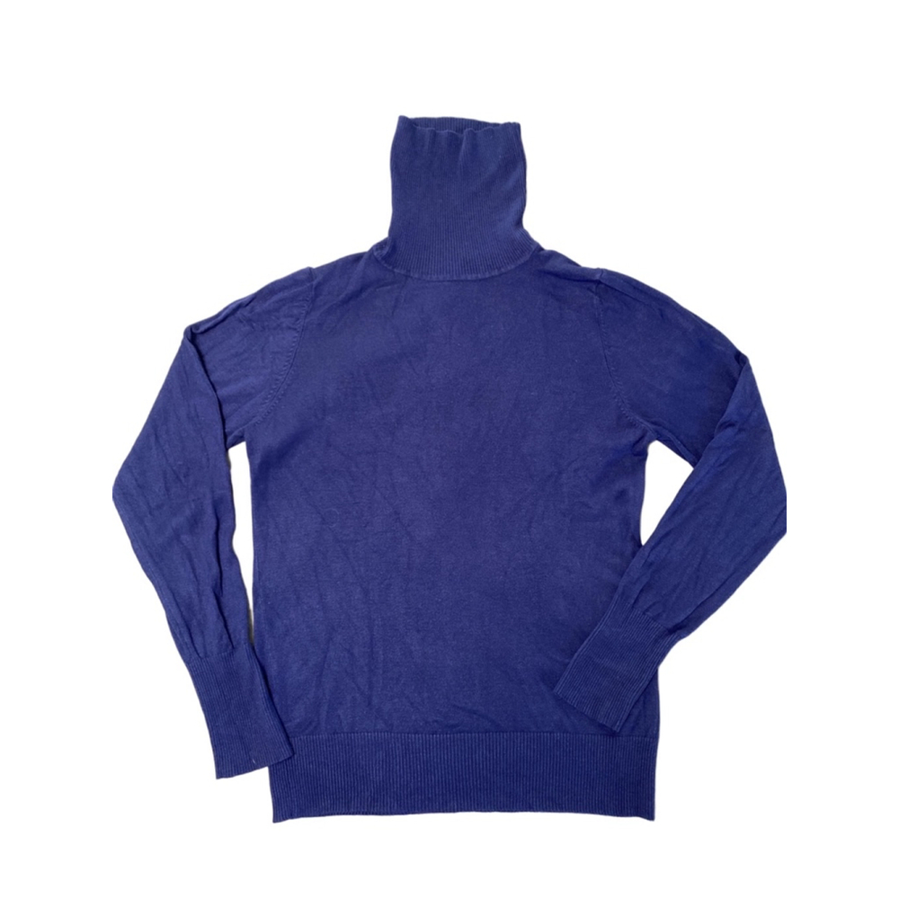 Women's Smart Set Blue Turtleneck Sweater L